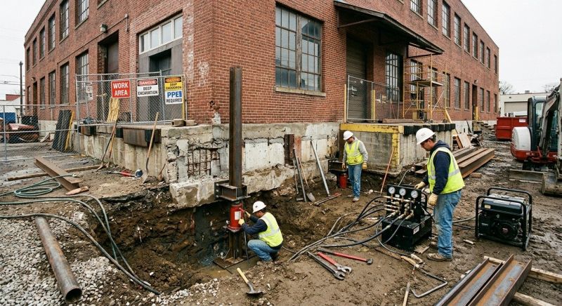 Building Foundation Repair in Lexington, MA