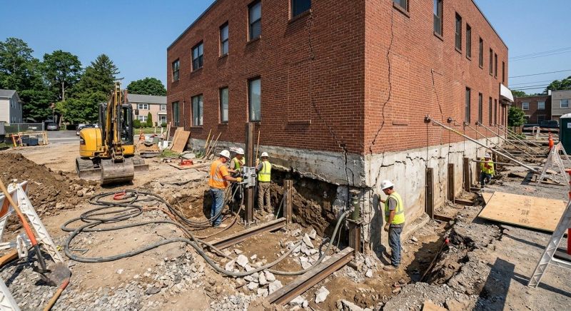 Building Foundation Repair in Norfolk, MA