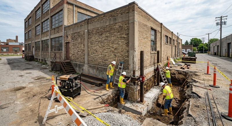 Building Foundation Repair in Quincy, MA