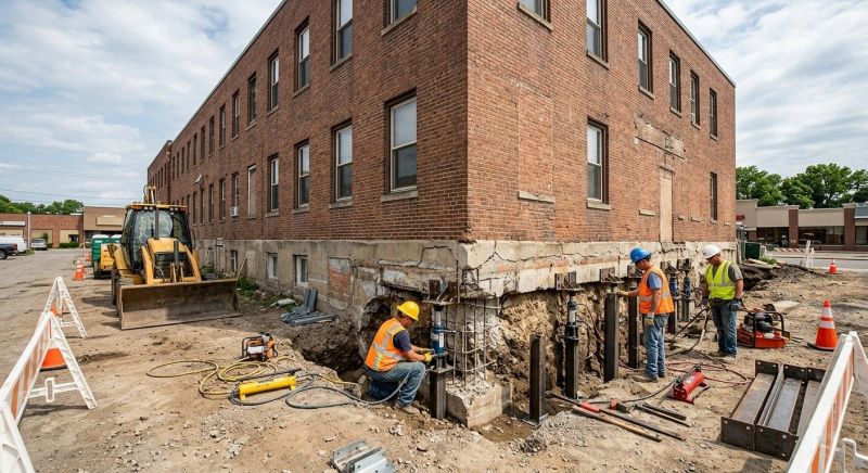 Commercial Foundation Repair in Dedham, MA