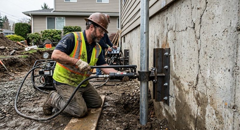 Concrete Foundation Leveling in Burlington, MA