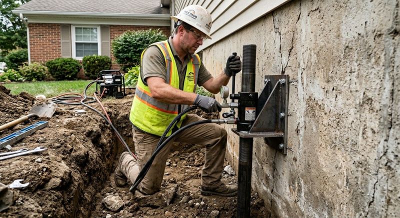 Concrete Foundation Leveling in East Walpole, MA