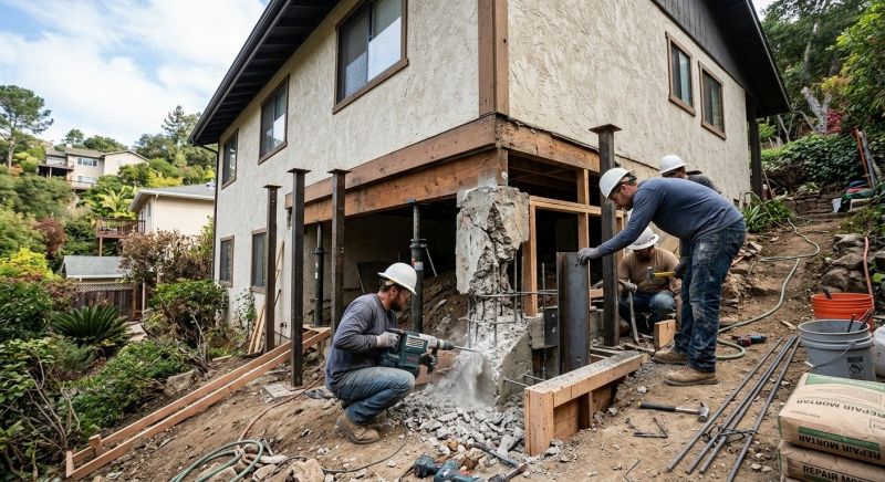 Concrete Foundation Repair in Marshfield, MA