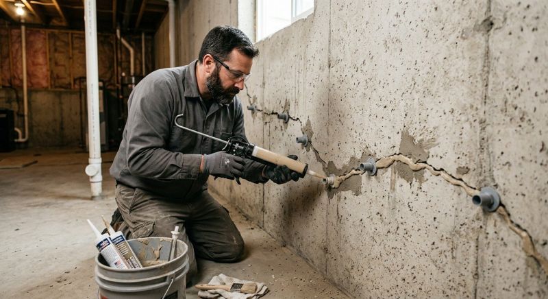 Cracked Foundation Repair in Concord, MA