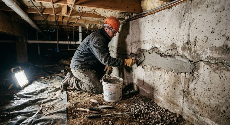 Cracked Foundation Repair in Halifax, MA