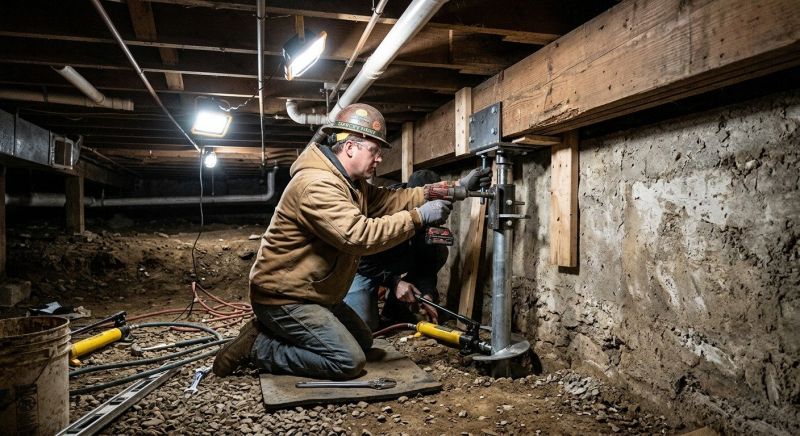 Crawlspace Foundation Repair in Hingham, MA