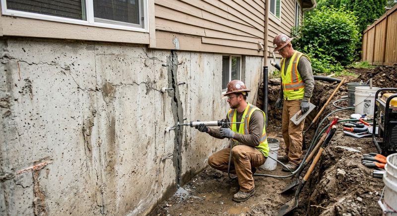 Foundation Cracks Repair in Dedham, MA