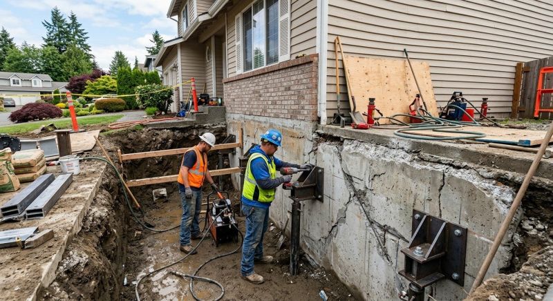 Foundation Damage Repair in Burlington, MA