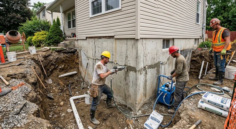 Foundation Damage Repair in Dedham, MA