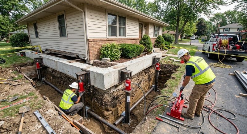 Foundation Jacking in Ashland, MA
