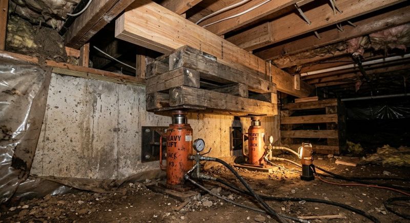 Foundation Jacking in Blackstone, MA