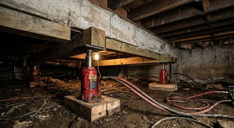 Foundation Jacking in Blackstone, MA