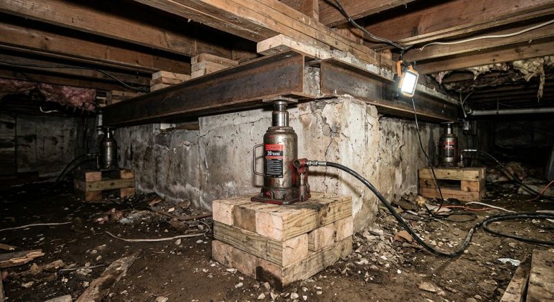 Foundation Jacking in Chelsea, MA