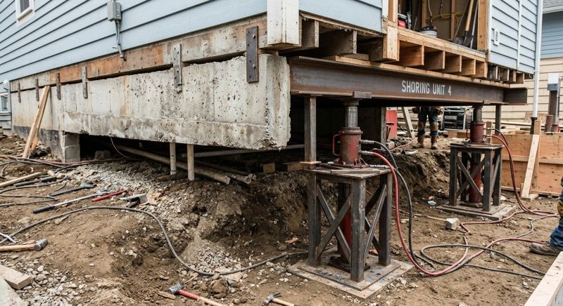 Foundation Jacking in Hudson, MA