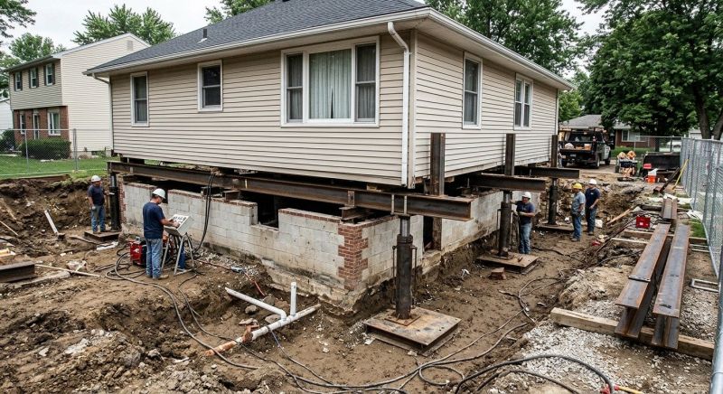Foundation Lifting in Hopkinton, MA
