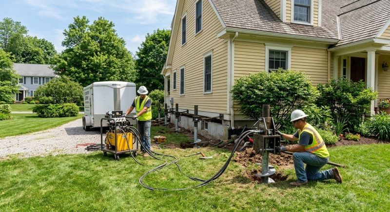 Foundation Lifting in Winchester, MA