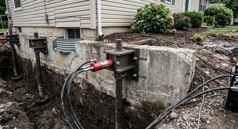 Foundation Pier Leveling in Dedham, MA
