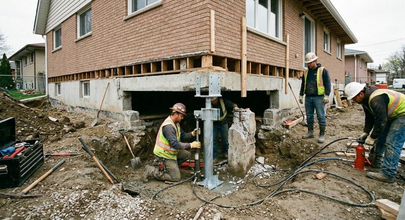 Foundation Pier Repair in Dedham, MA