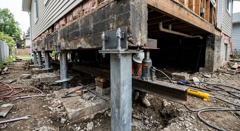 Foundation Raising in Charlestown, MA
