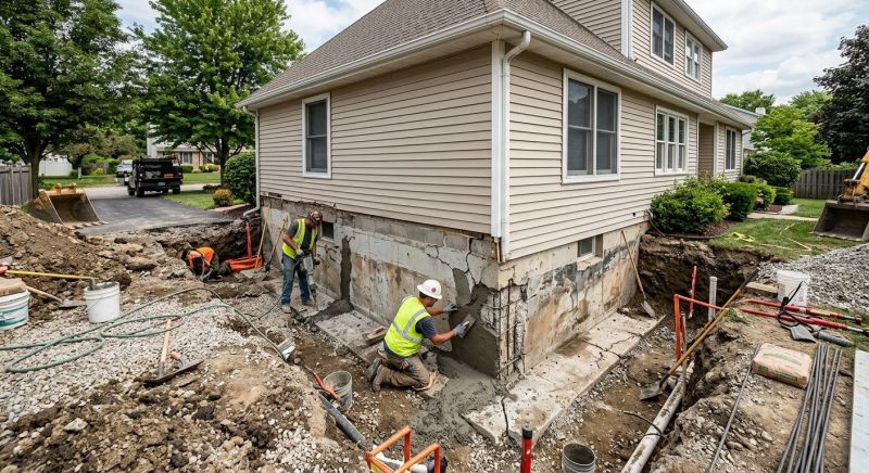 Foundation Restoration in Dedham, MA
