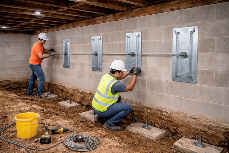 Foundation Stabilizing in Brighton, MA