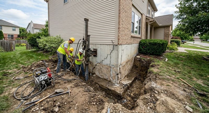 Foundation Stabilizing in Brookline, MA