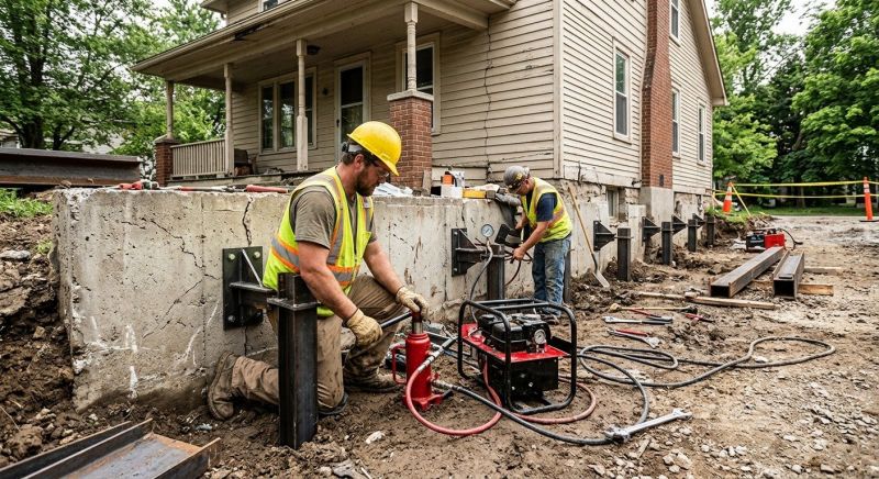 Foundation Stabilizing in Hanover, MA