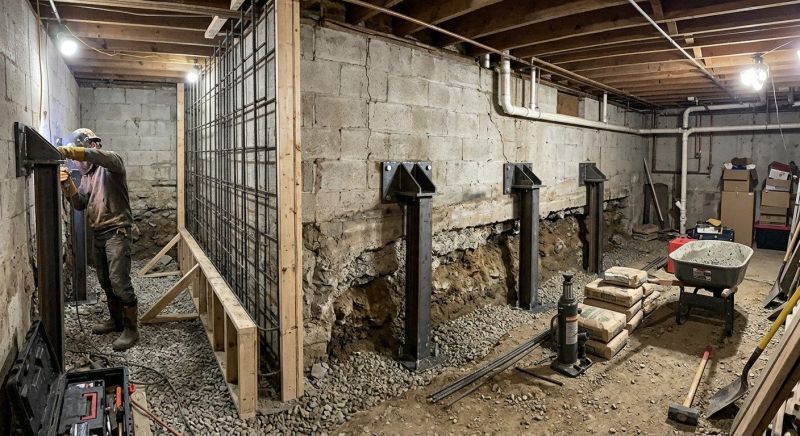 Foundation Stabilizing in Randolph, MA