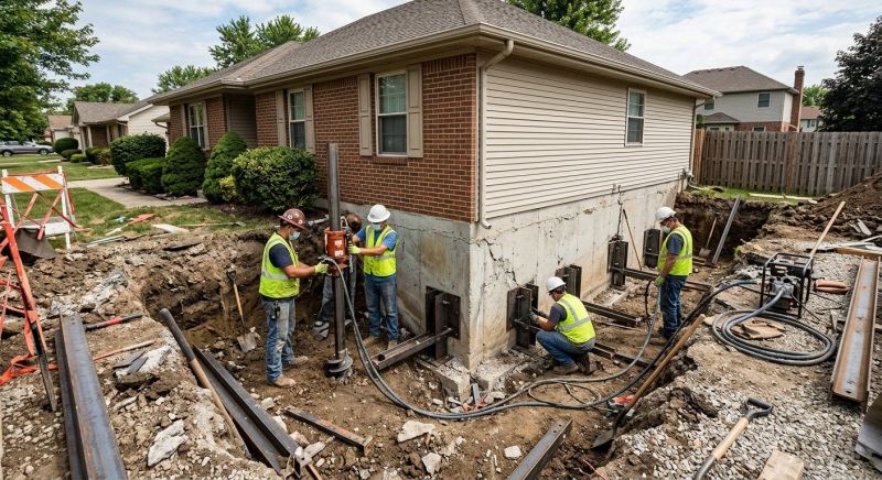 House Foundation Repair in Burlington, MA