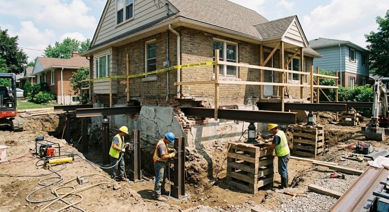House Foundation Repair in Hanover, MA