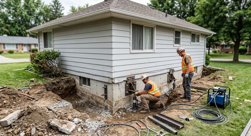 House Foundation Repair in Hudson, MA