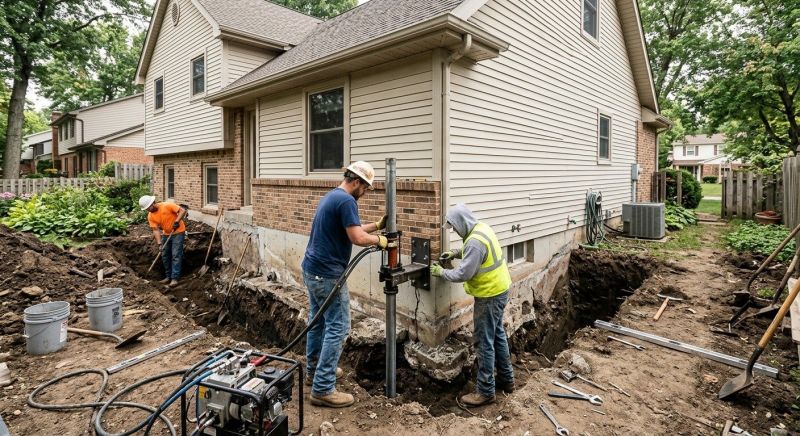 House Foundation Repair in Marshfield, MA