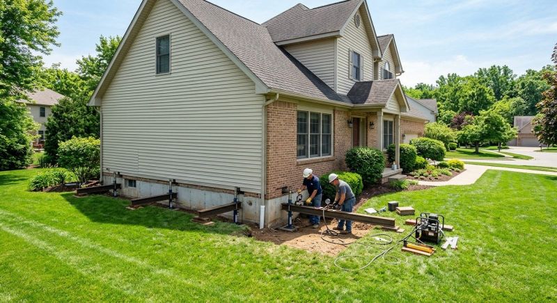 Settling Foundation Service in Foxboro, MA