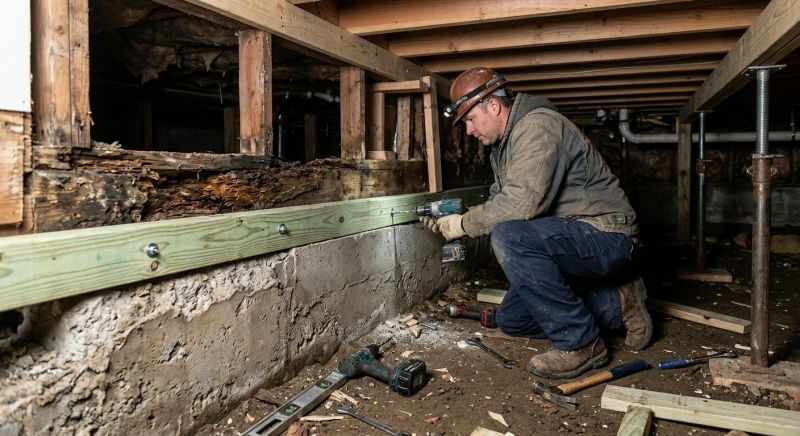 Sinking Foundation Repair in East Bridgewater, MA
