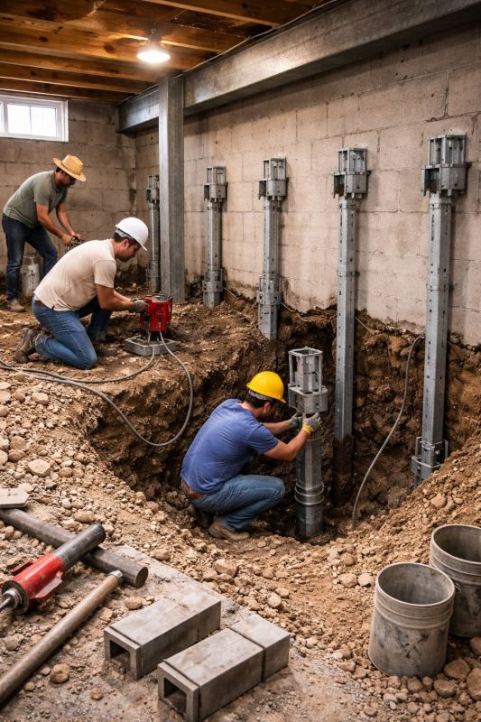 Structural Underpinning in Dedham, MA