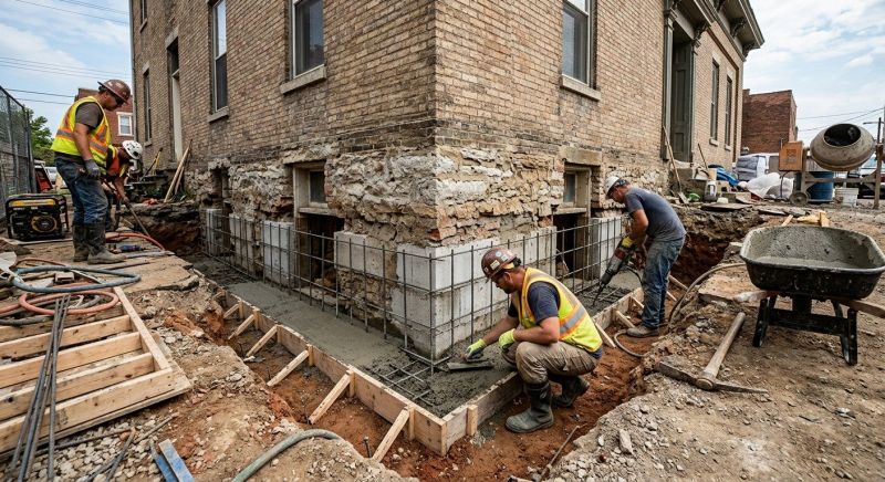 Structural Underpinning in Dedham, MA