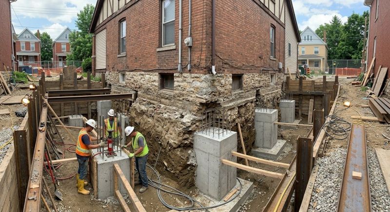 Structural Underpinning in Dedham, MA